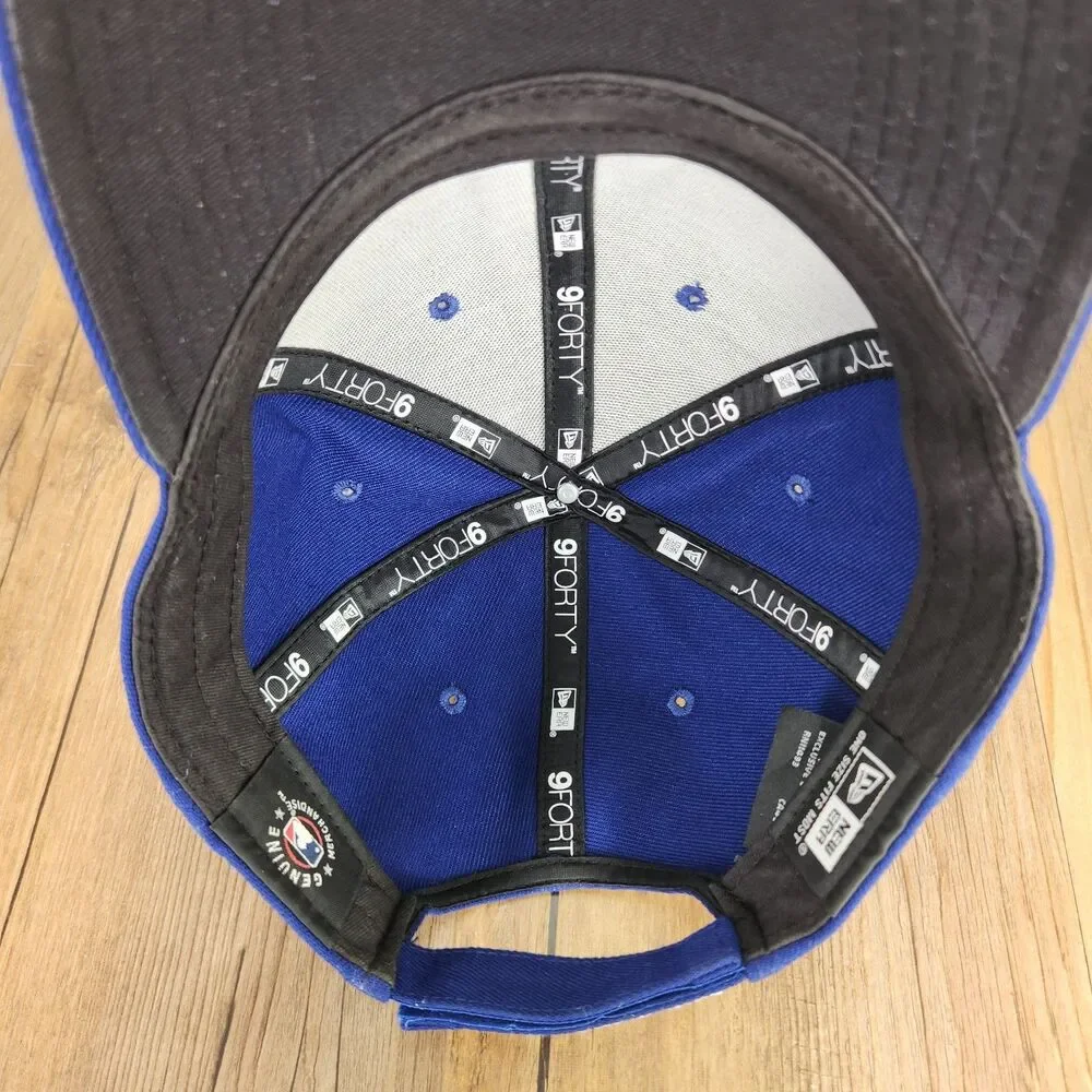 New Era 9forty LA Los Angeles Dodgers Baseball Cap Blue White Strapback MLB Hat